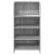 Birou de recepție Gri Sonoma 55x50x103,5 cm Lemn prelucrat GartenMobel Dekor