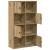 Bibliotecă, stejar artizanal, 60x24x101,5 cm, lemn prelucrat GartenMobel Dekor