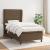 Pat box spring cu saltea, maro închis, 90x190 cm, textil GartenMobel Dekor