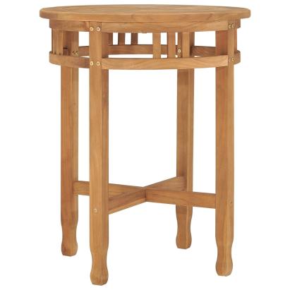 Masă de bistro, Ø60x75,5 cm, lemn masiv de tec GartenMobel Dekor