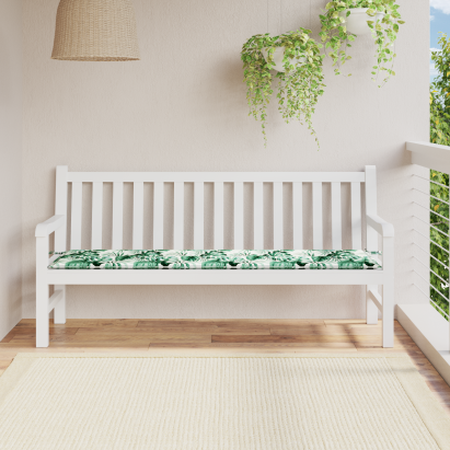 Pernă bancă grădină, model frunză, 180x50x4 cm, material oxford GartenMobel Dekor