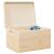 Cutie din lemn cu capac 40x30x23 cm din lemn masiv de pin GartenMobel Dekor