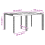 Masă de grădină Antracit 150x100x73 cm Poly Rattan GartenMobel Dekor