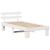 Cadru de Pat cu Tablie Alb 90x200 cm Lemn Masiv de Pin GartenMobel Dekor