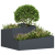 Ghiveci Antracit 80x80x50 cm Oțel laminate la rece GartenMobel Dekor
