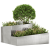 Ghiveci 80x80x50 cm Oțel inoxidabil GartenMobel Dekor