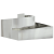 Ghiveci 80x80x50 cm Oțel Galvanizat GartenMobel Dekor