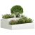 Ghivece & Plante Alb Plastic Mediu Detalii decorative GartenMobel Dekor