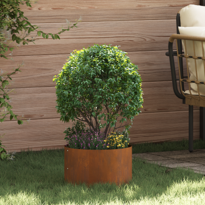 Set de Ghivece din Oțel Corten Oțel corten Mediu Durabil GartenMobel Dekor