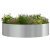 Ghiveci Metalic Gri Galvanizat Metal Mare Ghiveci Gri Circular GartenMobel Dekor