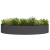 Set ghivece negre Negru Metal Mare Durabil Ghivece din metal GartenMobel Dekor