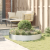 Ghiveci metalic argintiu Galvanizat argintiu Metal galvanizat Mare GartenMobel Dekor