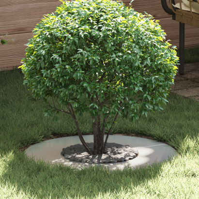 Ghiveci Metal Galvanizat Galvanizat Oțel Galvanizat 60 cm Diametru GartenMobel Dekor