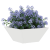 Ghiveci din Plastic Alb Plastic 35 x 35 x 15 cm GartenMobel Dekor
