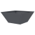 Ghiveci din Plastic Antracit Plastic 35 x 35 x 15 cm Durabil GartenMobel Dekor