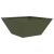 Ghiveci Metalic Verde Olive Metal Mediu Inserții Decorative GartenMobel Dekor