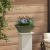 Ghiveci Metalic Verde Olive Metal Mediu Inserții Decorative GartenMobel Dekor