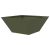 Ghiveci Metalic Verde Olive Metal Mediu Inserții Decorative GartenMobel Dekor