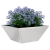 Ghivece pentru grădină 5 buc 35x35x15 cm Oțel inoxidabil GartenMobel Dekor