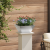 Ghivece pentru grădină 5 buc 35x35x15 cm Oțel inoxidabil GartenMobel Dekor