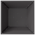 Ghiveci din Metal Negru Metal 40 x 40 x 15 cm Ghivece GartenMobel Dekor