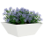 Ghiveci Metalic Alb Rece Metal 40 x 40 x 15 cm Ghiveci Metalic GartenMobel Dekor