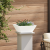 Ghiveci Metalic Alb Rece Metal 40 x 40 x 15 cm Ghiveci Metalic GartenMobel Dekor