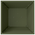 Ghiveci Metalic Verde Măsliniu Metal 40 x 40 x 15 cm GartenMobel Dekor