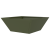 Ghiveci Metalic Verde Măsliniu Metal 40 x 40 x 15 cm GartenMobel Dekor