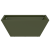 Ghiveci Metalic Verde Măsliniu Metal 40 x 40 x 15 cm GartenMobel Dekor