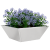 Ghiveci Metalic Oțel Inoxidabil 40 x 40 x 15 cm Detalii Decorative GartenMobel Dekor