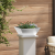 Ghiveci Metalic Oțel Inoxidabil 40 x 40 x 15 cm Detalii Decorative GartenMobel Dekor