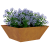 Ghiveci Metalic Oțel rezistent la vreme 40 x 40 x 15 cm GartenMobel Dekor