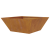 Ghivece Metalice Oțel Coroziv 40 x 40 x 15 cm Inserții Decorativa GartenMobel Dekor