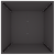 Set de Ghivece din Plastic Negru 50 x 50 x 15 cm GartenMobel Dekor