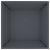 Set Ghivece din Plastic Antracit Plastic 50 x 50 x 15 cm GartenMobel Dekor