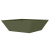 Ghiveci Metalic Verde Oliv Metal 50 x 50 x 15 cm Pătrat Modern GartenMobel Dekor