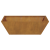 Ghiveci Metalic Oțel erodat 50 x 50 x 15 cm Inserții Decorative GartenMobel Dekor
