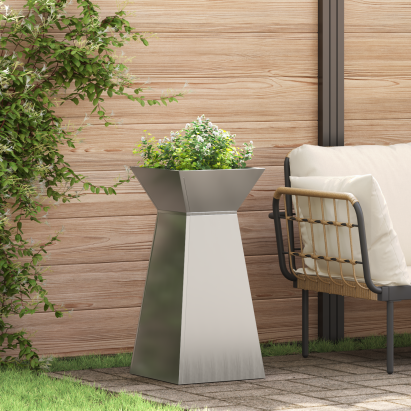 Ghivece din metal Oțel galvanizat 35 x 35 x 73 cm GartenMobel Dekor