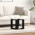 Masă de cafea Stejar negru MDF 32 x 32 x 30 cm Simplă Pătrată GartenMobel Dekor