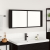 Cabinet oglindă LED Stejar negru 100x12x45 cm Lemn laminat GartenMobel Dekor