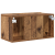 Set Cabinet TV Lemn vechi Lemn masiv recuperat Mediu Cabinet TV GartenMobel Dekor