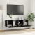 Set Dulap TV Stejar Negru Lemn prelucrat Mic Dulap TV GartenMobel Dekor