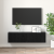 Set Dulap TV Stejar Negru Lemn prelucrat Mic Dulap TV GartenMobel Dekor