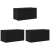 Set Mobilier TV Stejar Negru Lemn prelucrat Medie Mobilier TV GartenMobel Dekor