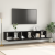 Set Mobilier TV Stejar Negru Lemn prelucrat Medie Mobilier TV GartenMobel Dekor