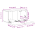 Set Mobilier TV Stejar Negru Lemn prelucrat Medie Mobilier TV GartenMobel Dekor