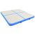 Saltea gimnastică gonflabilă cu pompă albastru 200x200x10cm PVC GartenMobel Dekor