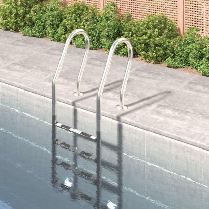 Scară de piscină, 54x38x184,5 cm, oțel inoxidabil 304 GartenMobel Dekor