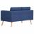 Set de canapele, 2 piese, albastru, material textil GartenMobel Dekor